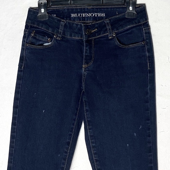 Vintage Y2K Bluenotes Dark Wash Low Rise Flare Leg Jeans 26 - Picture 3 of 15